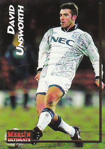 David Unsworth Everton 1995/96 Merlin Ultimate #76